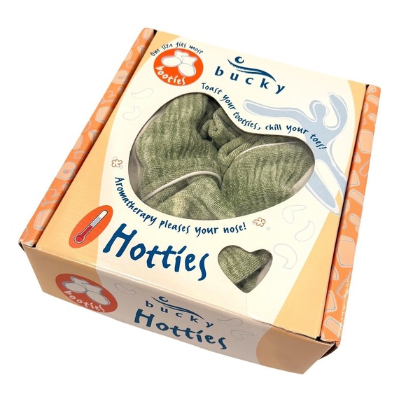 Bucky Shoes - Bucky Hotties Aromatherapy Booties Women's‎ OSFM Green Warm Foot Comfort NIB